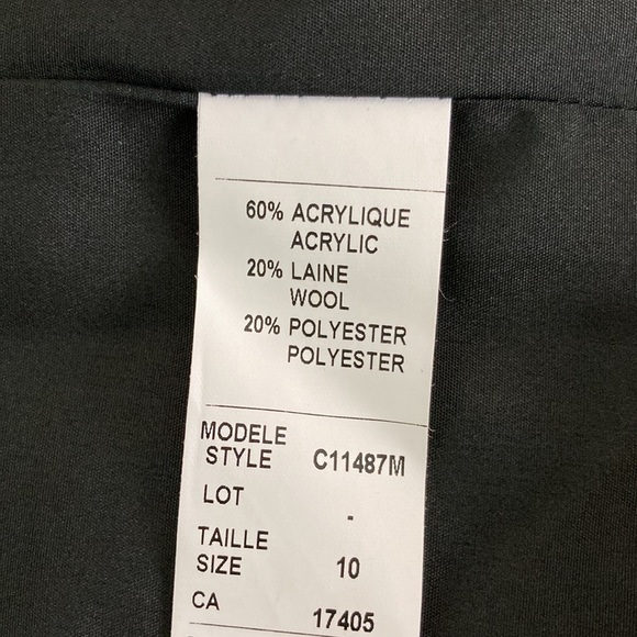 Wool Blend Open Front Long Cardigan Jacket - Picture 8 of 14